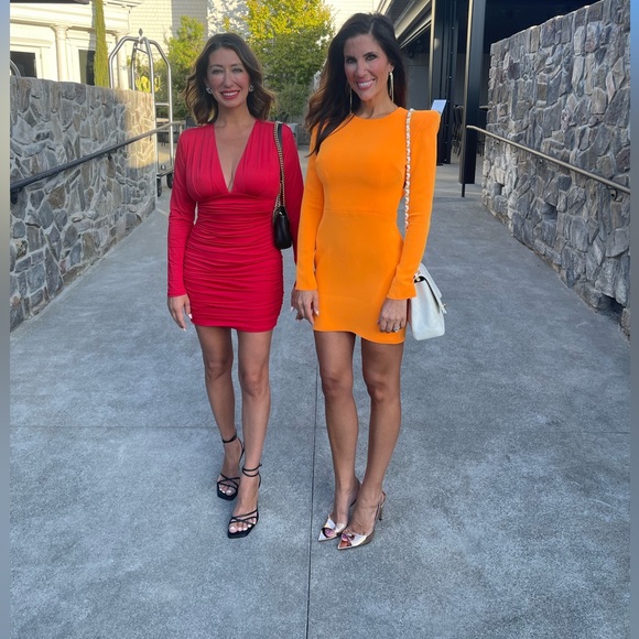 Alex Perry Mini Dress Small Orange - Picture 7 of 7